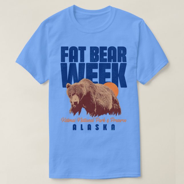 Camiseta Hibernação da Semana do Urso Gordo (Frente do Design)