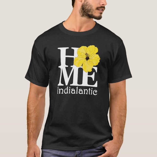Camiseta Hibisco Amarelo Indialânico DOMÉSTICO (Impressão f (Frente)