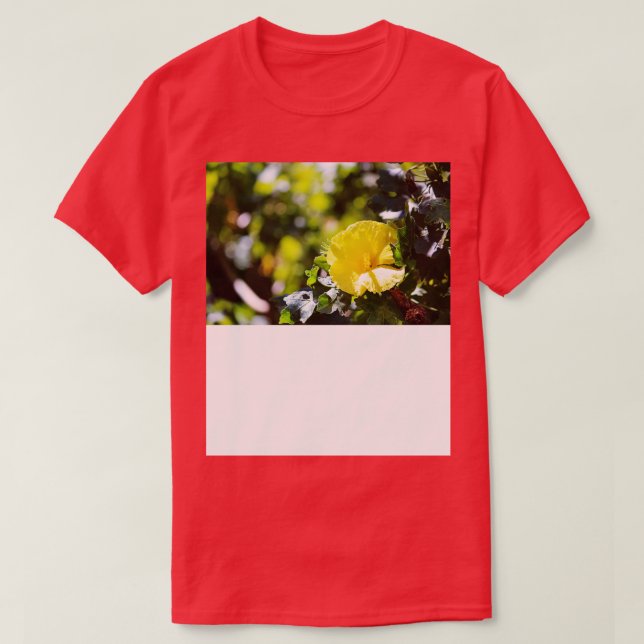 Camiseta hibisco amarelo TSirt (Frente do Design)