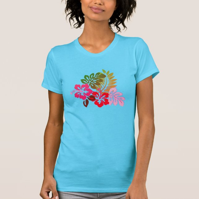Camiseta Hibisco tropical (Frente)