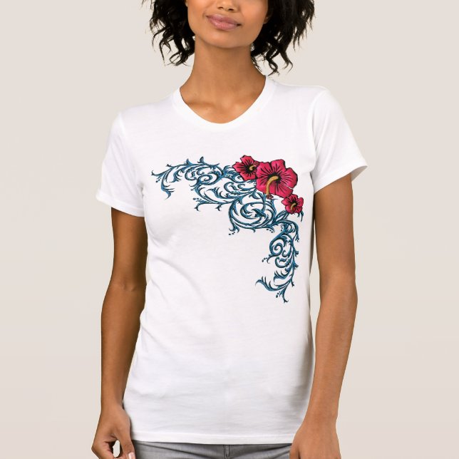CAMISETA HIBISCUS CHOCANTE (Frente)