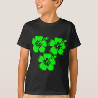 Camiseta hibiscus de néon da flor