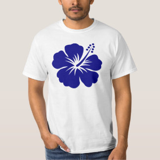 Camiseta Hibiscus dos azuis marinhos