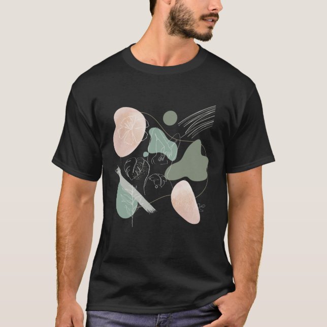 Camiseta Hibiscus Flower Minimalística Abstrato Boho femini (Frente)