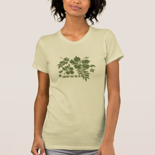 Camiseta Hibiscus Pareau Hawaiian Floral em Olive para Cami