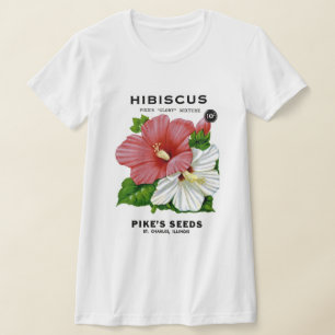 Camiseta Hibiscus Vintage Seed Packet