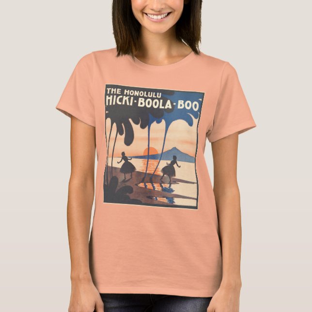 Camiseta Hicki Boola Boo Damas Burnout T-Shirt (Frente)
