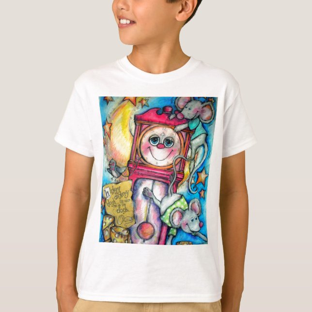 Camiseta Hickory Dickory Dock Nursery Time (Frente)