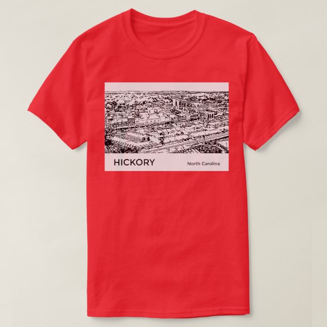 Camiseta Hickory North olina (Frente do Design)