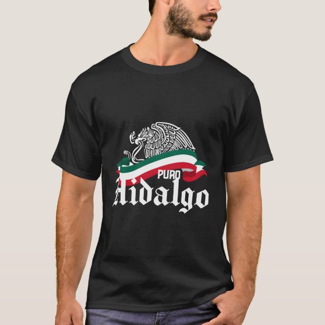 Camiseta Hidalgo México Puro Hidalgo Flag Eagle (Frente)