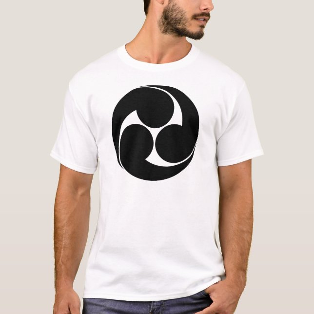 Camiseta Hidari-mitsudomoe (sem fundo) (Frente)