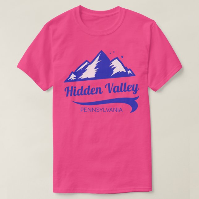 Camiseta Hidden Valley ski Pensilvânia (Frente do Design)