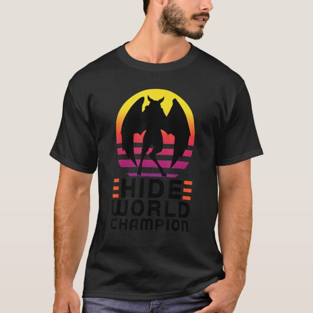 Camiseta hide world champion Cryptozoology Mothman (Frente)