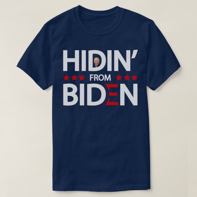 Camiseta Hidin from Biden (Frente do Design)