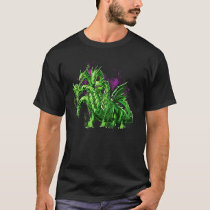 Camiseta Hidra Dragão Antiga Mitologia Grega Cinco Cabeçalh