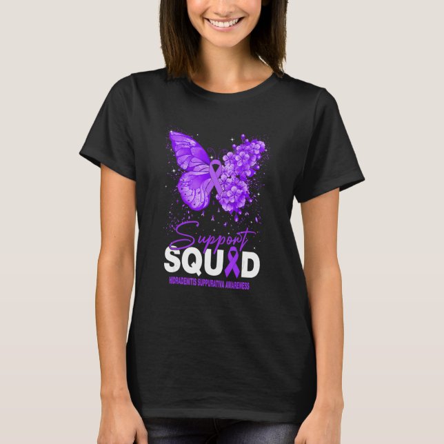 Camiseta Hidradenitis Suppurativa Awareness Support Squad B (Frente)