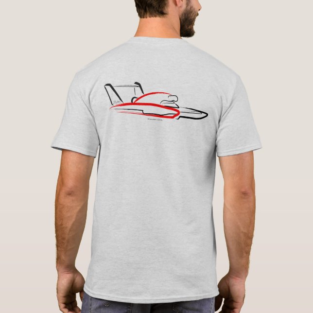 Camiseta Hidroavião 01 Ash Back (Verso)