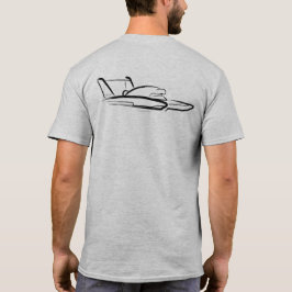 Camiseta Hidroavião 01 Cinza Costas