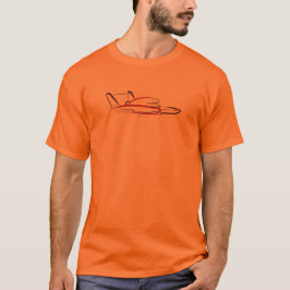 Camiseta Hidroavião 01 Laranja Frente