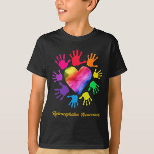 Camiseta Hidrocefalia Sensibilização Mão Hidrocefalia Prese