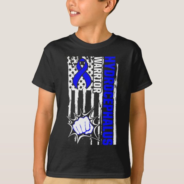 Camiseta Hidrocefalus Survivor Inspirador no Guerreiro da C (Frente)