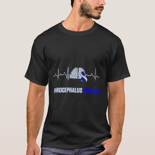 Camiseta Hidrocephalus Survivor Heartbeat Warrior (Frente)