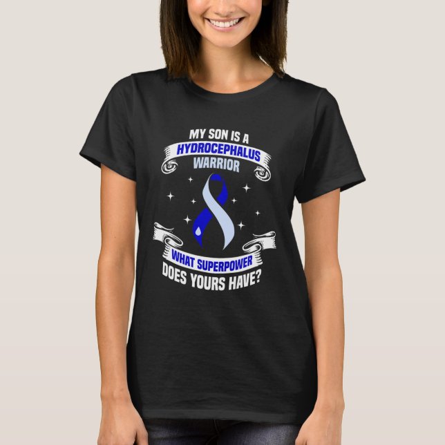 Camiseta Hidrocephalus Survivor Son Power Warrior (Frente)