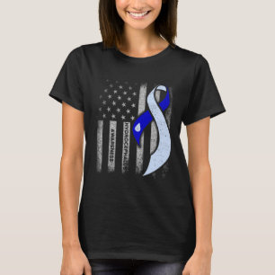 Camiseta Hidrocephalus Survivor USA Flag Awarness Warrior
