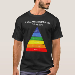 Camiseta Hierarquia Maslow De Necessidades De Vegan Hummus