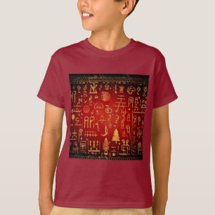 Camiseta Hieroglifos Egípcios do Natal 4