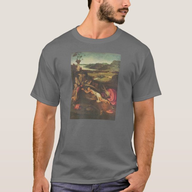 Camiseta Hieronymus Bosch que pinta a arte (Frente)