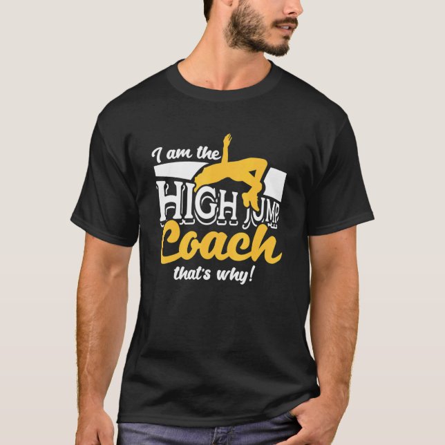 Camiseta High Jump Coach  Athletics Track & Field  High Jum (Frente)