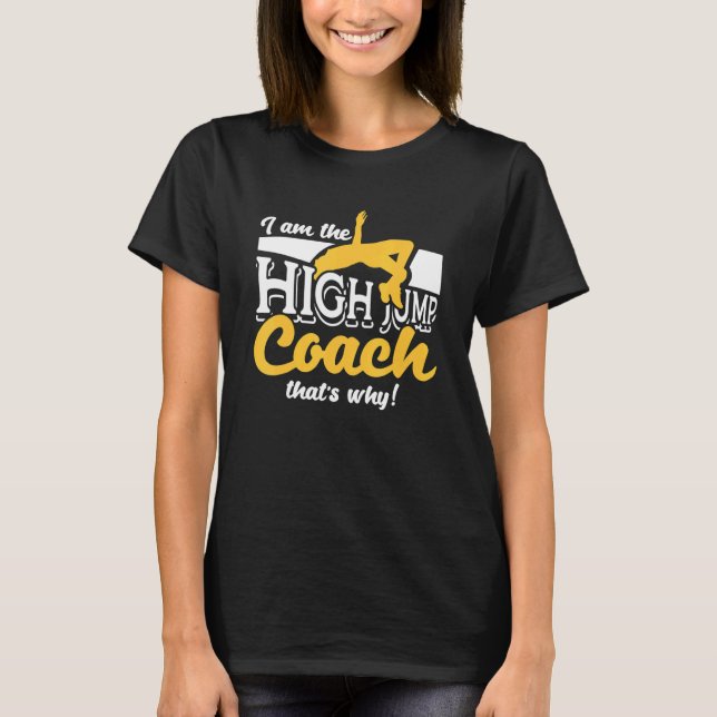 Camiseta High Jump Coach  Athletics Track & Field  High Jum (Frente)