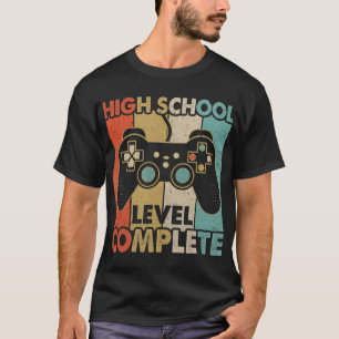 Camiseta High School Graduation Level Complete Video Games