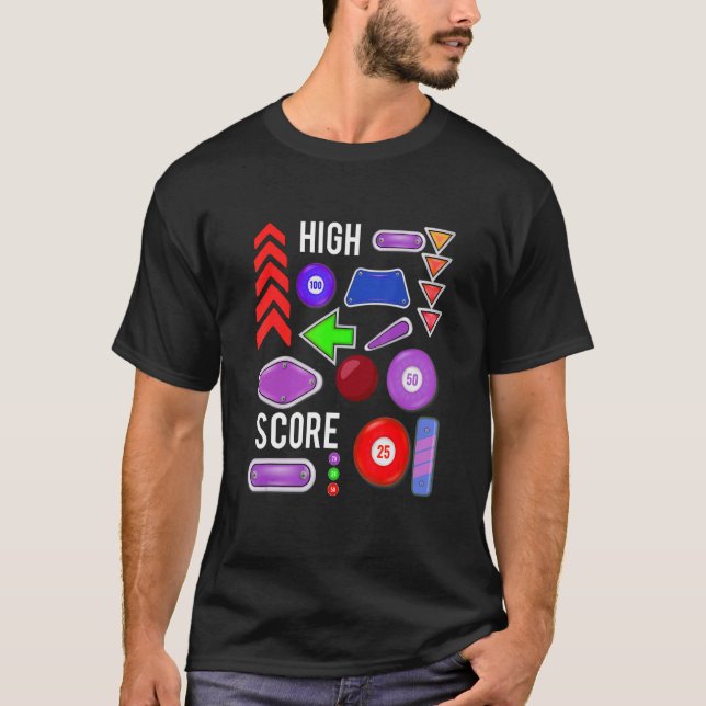 Camiseta High Score Pinball (Frente)