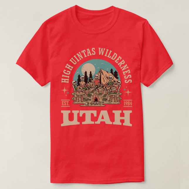 Camiseta High Uintas Wilderness Utah Outr Adventure (Frente do Design)