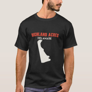 Camiseta Highland Acres Delaware EUA State America Viagem D