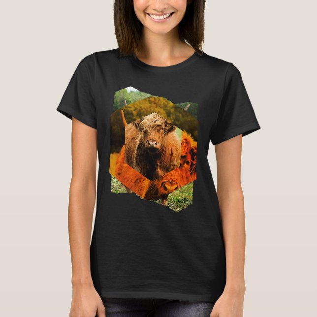 Camiseta Highland Cattle Cow Highland Cattle Highland Cattl (Frente)