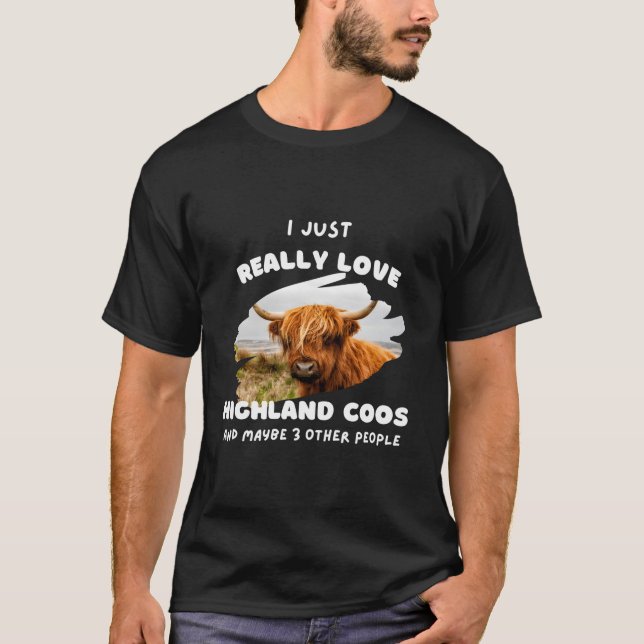 Camiseta Highland Cattle Hairy Scottish Cows Scoo Love (Frente)