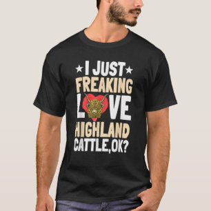 Camiseta Highland Cattle Scottish Farmer Breeder Cat