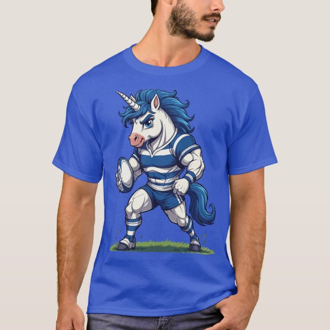 Camiseta Highland Charge Unicorn Rugby Pride (Frente)