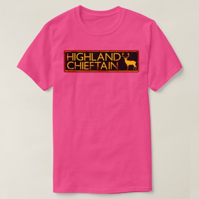 Camiseta Highland Chieftain 1 (Frente do Design)