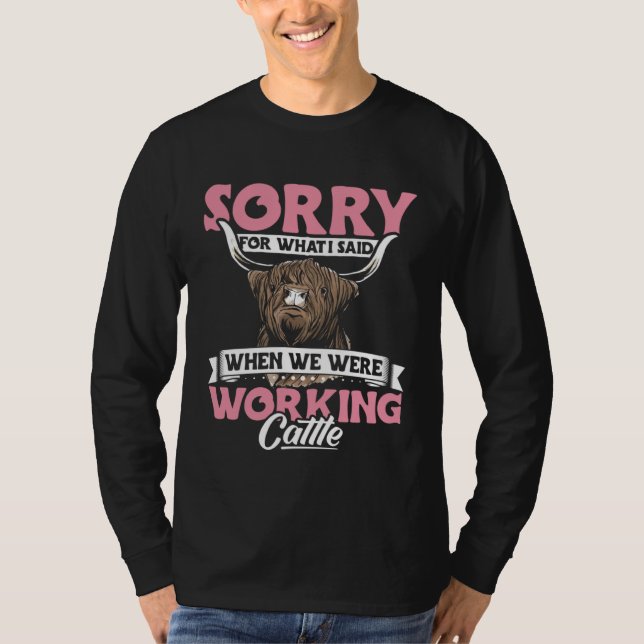 Camiseta Highland Cow Apparel Highland Cattle Farmer for Wo (Frente)