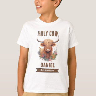 Camiseta Highland Cow Birthday