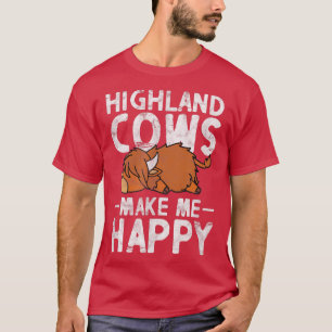 Camiseta Highland Cow Scottish Cattle Farmer Anime Kawaii D
