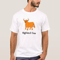Highland Cow t shirt design
