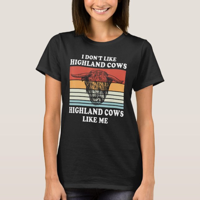 Camiseta Highland Cows Farmer Animal Cattle Cow (Frente)