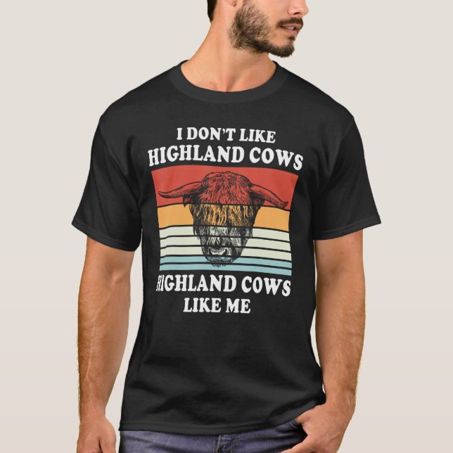Camiseta Highland Cows Farmer Animal Cattle Cow (Frente)