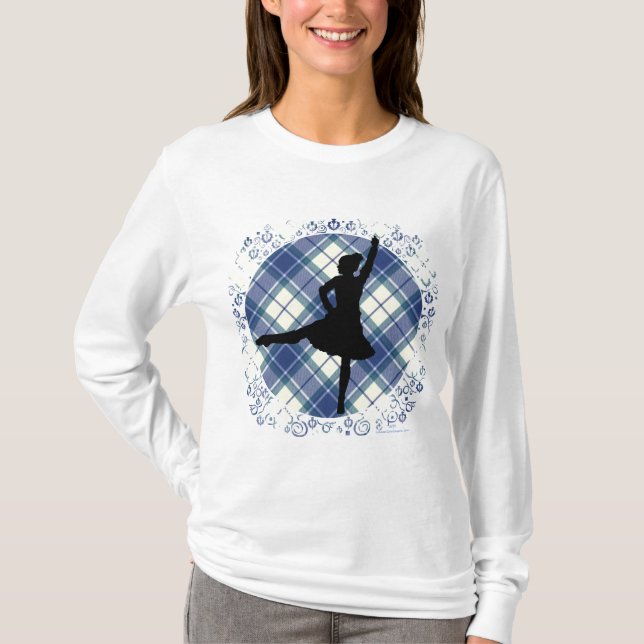 Camiseta Highland Dancer Eildon Tartan (Frente)