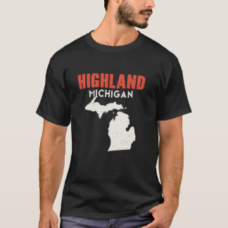 Camiseta Highland Michigan State America Viagem Michiga